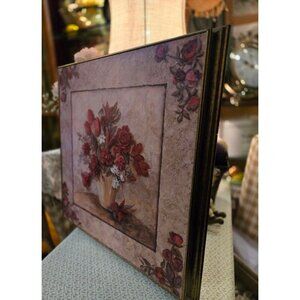 Charlene Olson Floral Painting In Bold Frame